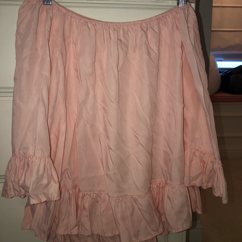 Pink off the shoulder blouse size M